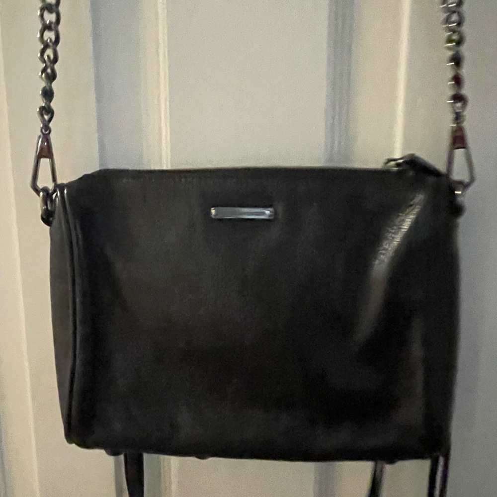SALE😊EUC Black Rebecca Minkoffleatjer purse. Some pictures copied - Picture 8 of 9